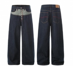 2026 Designer Patchwork Men Jeans Botton Fly Jeans for Men