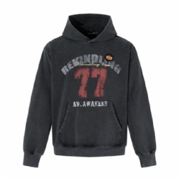 Factory Price Acid Washed Men Hoodie Letter Printed Sweatshirt for Men