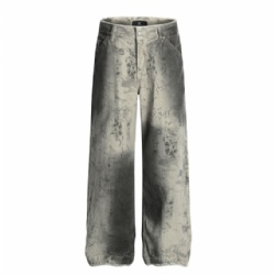 2026 Snake Printed Pattern Men Jeans Vintage Washed Jeans for Men