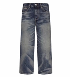 2025 Whisker Washed Mens Premuim Selvedge Jeans Straight leg Mens Jeans