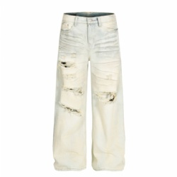 High Street Designer Ripped Hole Mens Jeans Cool Jeans customized